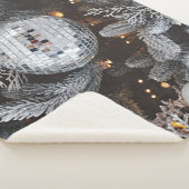 クリスマスツリーの装飾、フェスティバルの光の背景 シェルパブランケット (3/4)