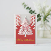 クリスマスツリーの装飾 ポストカード (スタンド正面)