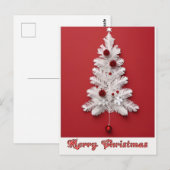 クリスマスツリーの装飾 ポストカード (正面/裏面)