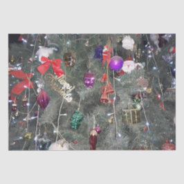 クリスマスツリーの装飾 薄葉紙