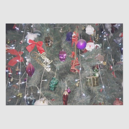 クリスマスツリーの装飾 薄葉紙 (正面)