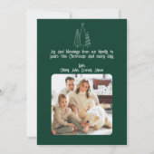 クリスマスツリーの軍隊飛行機,写真 シーズンカード (裏面)