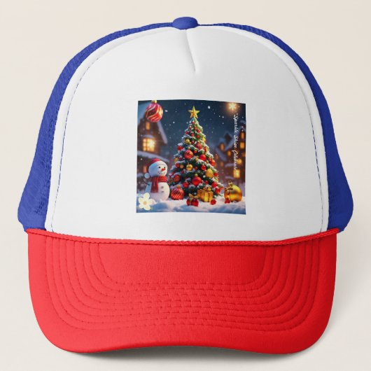 「クリスマスツリーの輝き」 キャップ (正面)