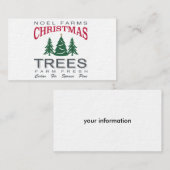 クリスマスツリーの農場 名刺 (正面/裏面)