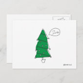 クリスマスツリーの郵便はがき シーズンポストカード (正面/裏面)