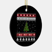 クリスマスツリーの醜いクリスマス セラミックオーナメント (右)