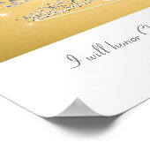 クリスマスツリーの金ゴールド ポスター (角)