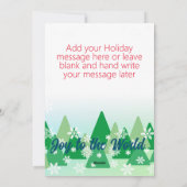 クリスマスツリーの雪の結晶 喜びに満ちた世界 シーズンカード (裏面)