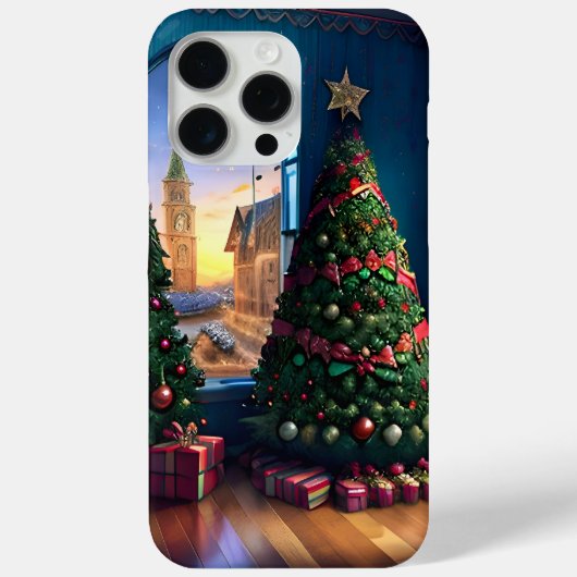 クリスマスツリーの風景 Case-Mate iPhoneケース (裏面)