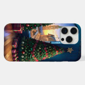 クリスマスツリーの風景 iPhoneケース (裏面横)