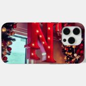 クリスマスツリーの飾られたイニシャル Case-Mate iPhoneケース (裏面 (横))