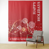 クリスマスツリーの飾りが現代のビジネスの願いを表す タペストリー (インサイチュ)