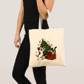 クリスマスツリーの飾り付け トートバッグ (正面(商品))