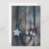 クリスマスツリーの飾り シーズンカード (正面/裏面)