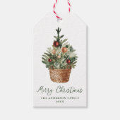クリスマスツリーの飾り ホリデー ギフトタグ (正面)