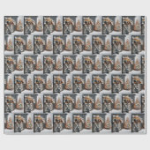 クリスマスツリーの馬小屋 ラッピングペーパー (フラット)