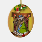 クリスマスツリーの驚き セラミックオーナメント (右)