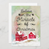 クリスマスツリーの魔法&ギフトホリデーカード シーズンカード (正面/裏面)