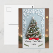🎄 クリスマスツリーの魔法 ❄️ ホリデー ポストカード (正面/裏面)
