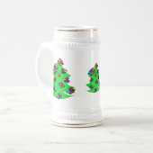 クリスマスツリーの魚 ビールジョッキ (正面左)