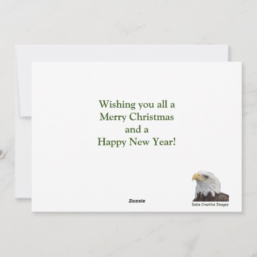 クリスマスツリーの黒ラブラドール シーズンカード (裏面)