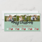 クリスマスツリーの3枚写真コラージュ - あなただけの特別なデザイン シーズンカード (正面)