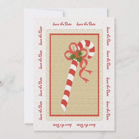 クリスマスツリーの SAVE THE DATE ご案内/お知らせ 招待状 (正面)