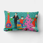 クリスマスツリーのLumbarの枕を整えるレトロ ランバークッション (正面)