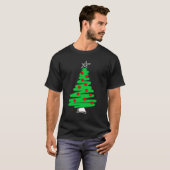 クリスマスツリーのTシャツ Tシャツ (正面フル)