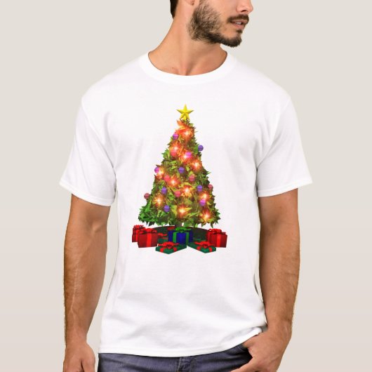 クリスマスツリーのTシャツ Tシャツ (正面)