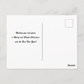 クリスマスツリーはがき ポストカード (裏面)