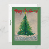 クリスマスツリーはがき ポストカード (正面/裏面)