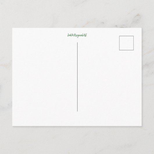 クリスマスツリーはがき ポストカード (裏面)