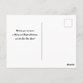 クリスマスツリーはがき ポストカード (裏面)