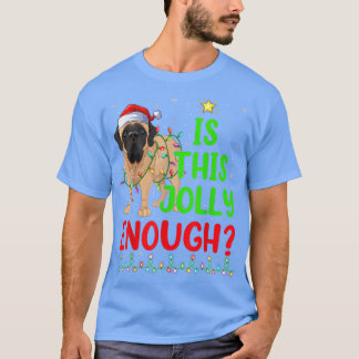 クリスマスツリーはすてき英語のマスティフChrに十分だ Tシャツ