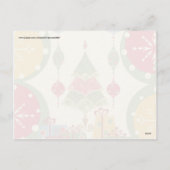 クリスマスツリーはギフトのプレゼントの休日を飾ります シーズンポストカード (裏面)