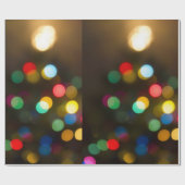 クリスマスツリーはクリスマスのプレゼントの覆いをつけます ラッピングペーパー (フラット)