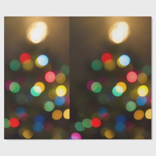 クリスマスツリーはクリスマスのプレゼントの覆いをつけます ラッピングペーパー (フラット)