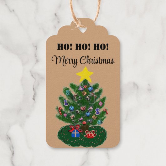 クリスマスツリーはクリスマスまで開かない ギフトタグ (裏面)