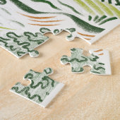 クリスマスツリーは休日の家族の写真を描く ジグソーパズル (側面)