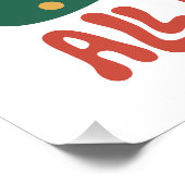 クリスマスツリーは全て穏やかで明るいモダン ポスター (コーナー)