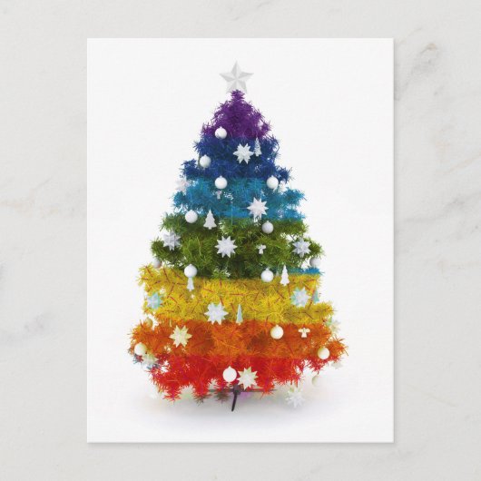 クリスマスツリーは幸せな喜びを彩る シーズンポストカード (正面)