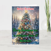 クリスマスツリーは思い出の宝庫だ シーズンカード (正面)