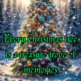 クリスマスツリーは思い出の宝庫だ シーズンカード