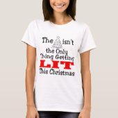 クリスマスツリーは点灯しているだけではない Tシャツ (正面)