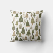 クリスマスツリーは茶色と緑 クッション (裏面)