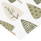 クリスマスツリーは茶色と緑 ショートテーブルランナー (コーナー)