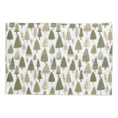 クリスマスツリーは茶色と緑 枕カバー (裏面)