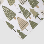 クリスマスツリーは茶色と緑 薄葉紙 (詳細)