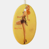 クリスマスツリーは- GALSの上のPIN -レトロを飾ります セラミックオーナメント (右)